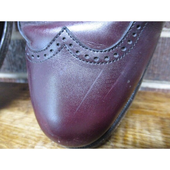Allen Edmonds Mens Marlow Brown Leather Wingtip Oxford Dress Shoes 9 D USA main image 8